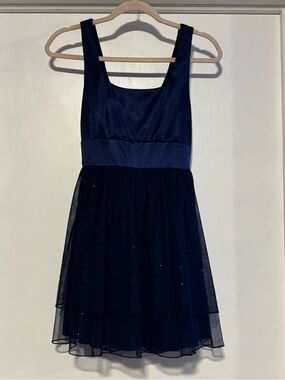 Studio Y Navy Sparkle Tulle Dress